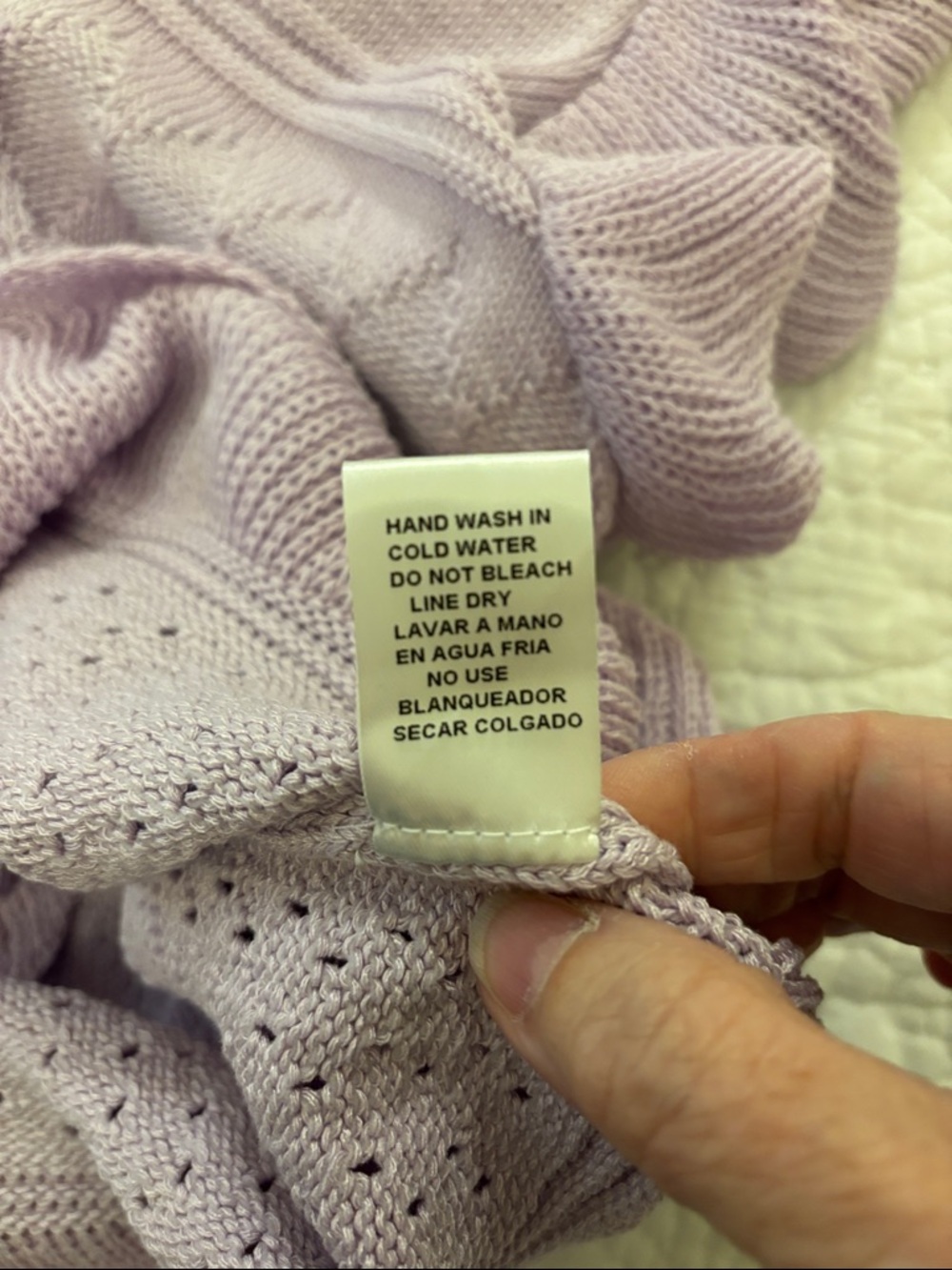 Lavender Ruffle Knit Top - Picture 9 of 9